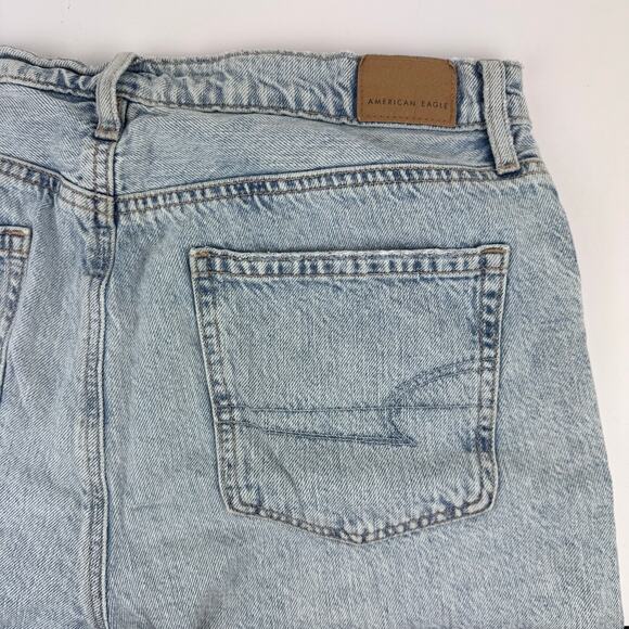 AE American Eagle Women's Low Rise Denim Baggy Skater Shorts Sz 10 - Picture 9 of 9